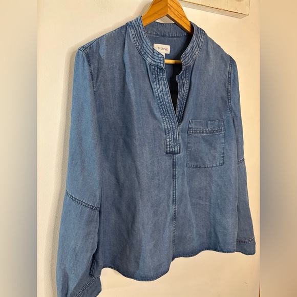Blue Denim Women's Top - Picture 6 of 8